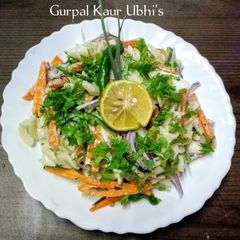 A picture of 🌿 Creamy Green Chilli Garlic Pasta Salad 🍝 | Fresh & Zesty!.