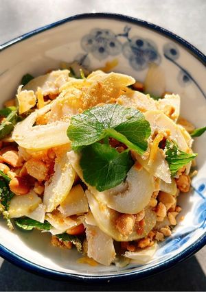 Hình của món Gỏi Vả Chay.
