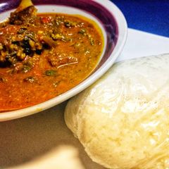 A picture of Miyan taushe with Semo.