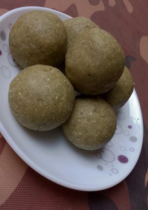 A picture of Moringa Pista Laddu- Gluten Free.