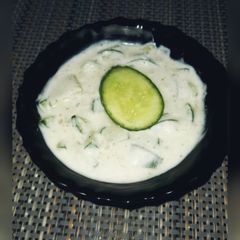 A picture of Cucumber Raita.