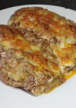 Foto principal de Berenjenas rellenas de carrilleras en salsa