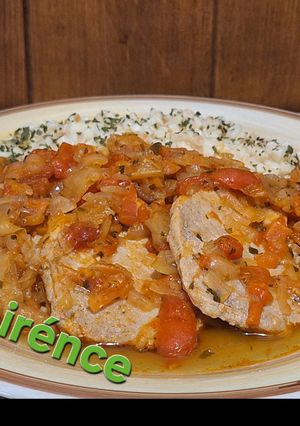 Lecsós karaj 🥩🫑🌶🫑🧄🧅🍅tarhonyával recept fotója
