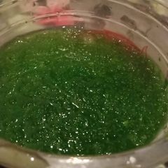 A picture of Lemon mint margarita smoothie.