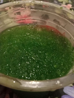 A picture of Lemon mint margarita smoothie.