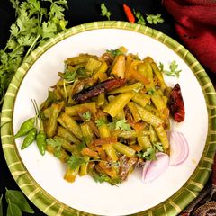 A picture of Cluster Beans Curry - Andhra Style.