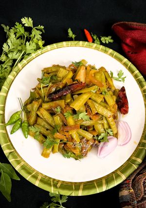 A picture of Cluster Beans Curry - Andhra Style.