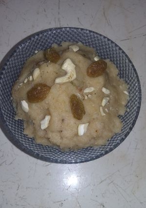 चावल आटे का हलवा रेसिपी मुख्य फोटो