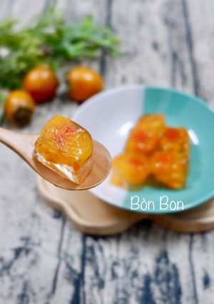 Hình của món Thạch Quả Hồng.