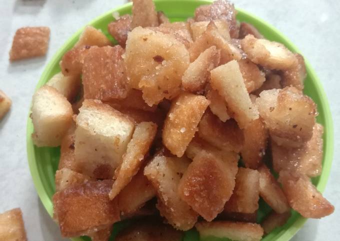 Yuk intip, Resep bikin Caramel Bread Popcorn (Pinggiran Roti Tawar Karamel) dijamin istimewa