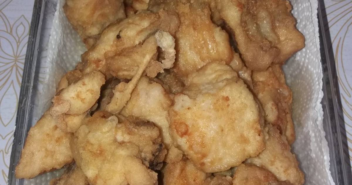 Pollo enharinado y tortitas de patatas Receta de Carlos Muñoz Encinar-  Cookpad