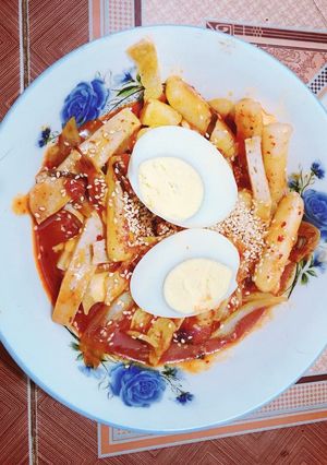 Hình của món Bánh gạo cay ngày mưa.