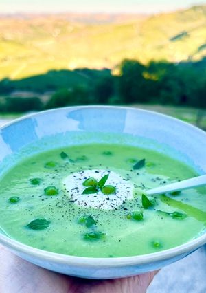 Foto di 224 • Crema di piselli e menta, ricetta inglese 🇬🇧