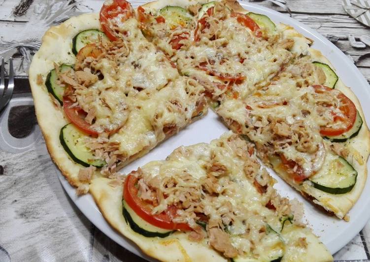 🍕Pizza vegetal con atún