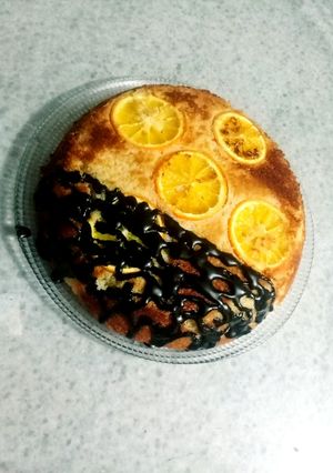 عکسی از دستور کیک پرتقالی بدون فر و فوق العاده خوشمزه 😋😋