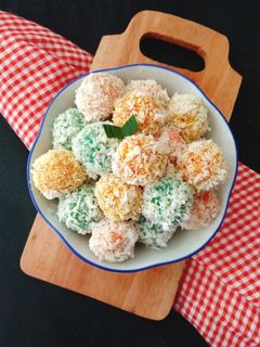 Foto resep Klepon Pelangi