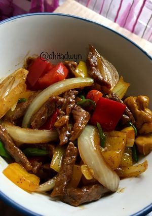Foto resep Sapi Lada Hitam Simple 👍🏻