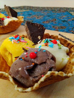 عکسی از دستور بستنی رنگی رنگی مژده پز🍨🍦🍧😋😋