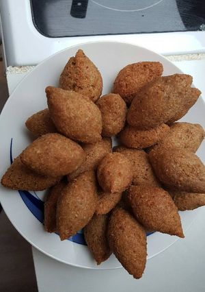 A picture of Fried Kibbeh Without a Machine – Amazing Flavor.