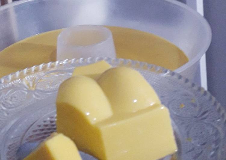 Resep Cheesy manggo pudding Anti Gagal