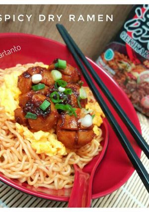 Foto resep Hot & Spicy Dry Ramen