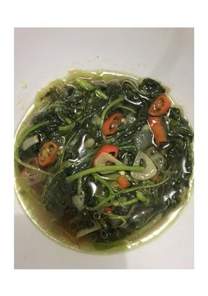 Foto resep Cah Bayam Pedas
