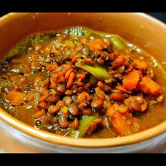 A picture of Simple quick horsegram curry.