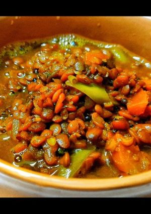 A picture of Simple quick horsegram curry.