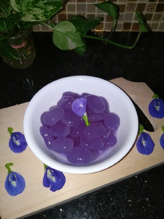 Cara Gampang Membuat Resep Manisan Kolang Kaling Bunga Telang yang  Bikin Ketagihan Anti Ribet, Lezat Sekali