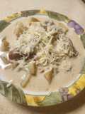 Brad's German potato and bratwurst soup