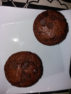 Una foto de Magdalenas de chocolate veganas