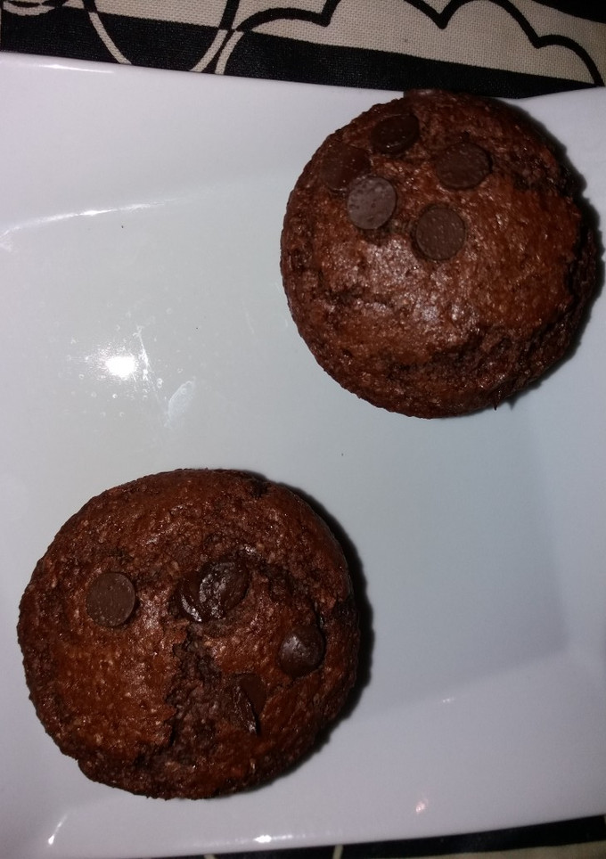 Una foto de Magdalenas de chocolate veganas