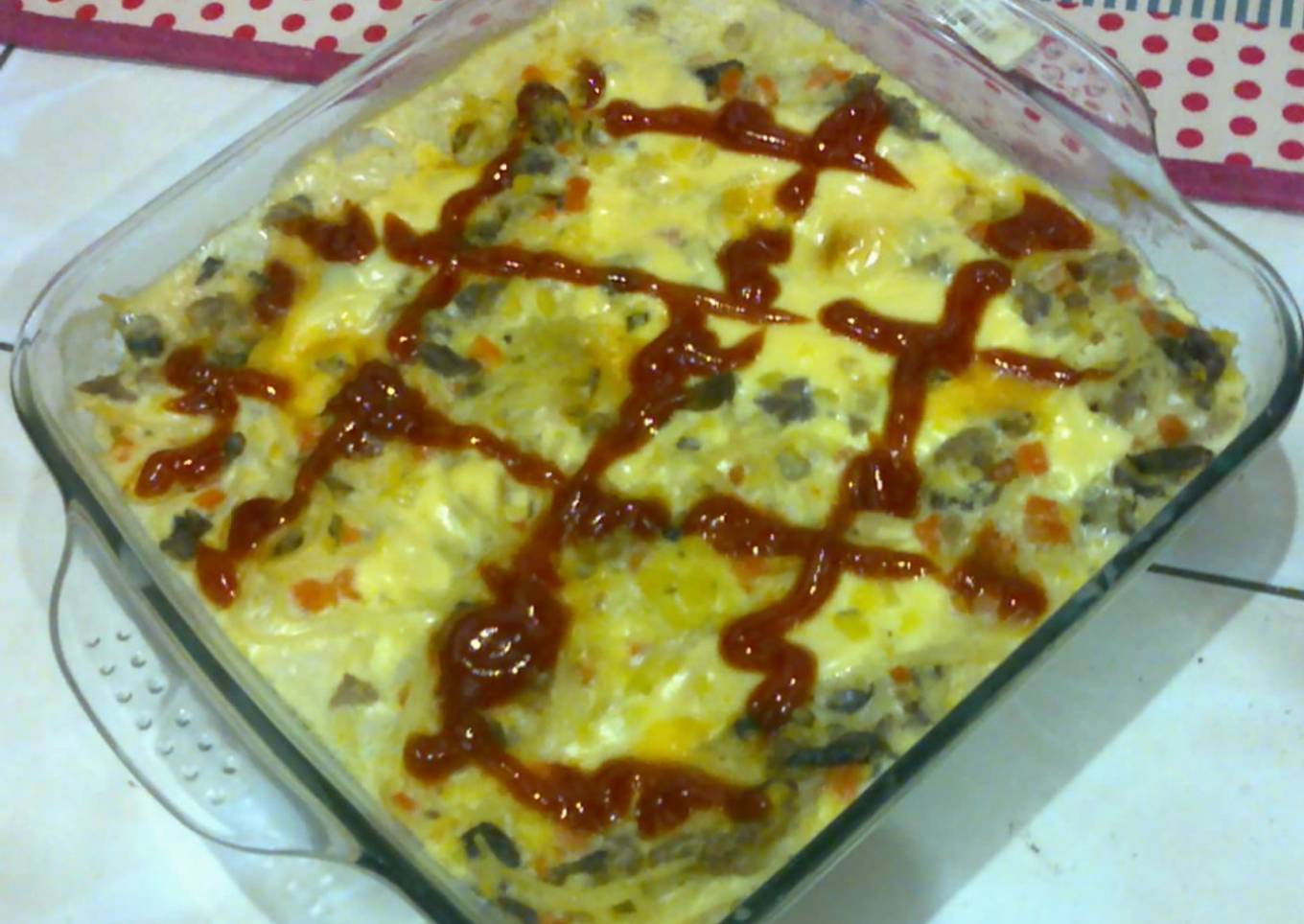 Spaghetti Panggang Creamy