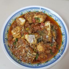 A picture of Masala fry fish curry.