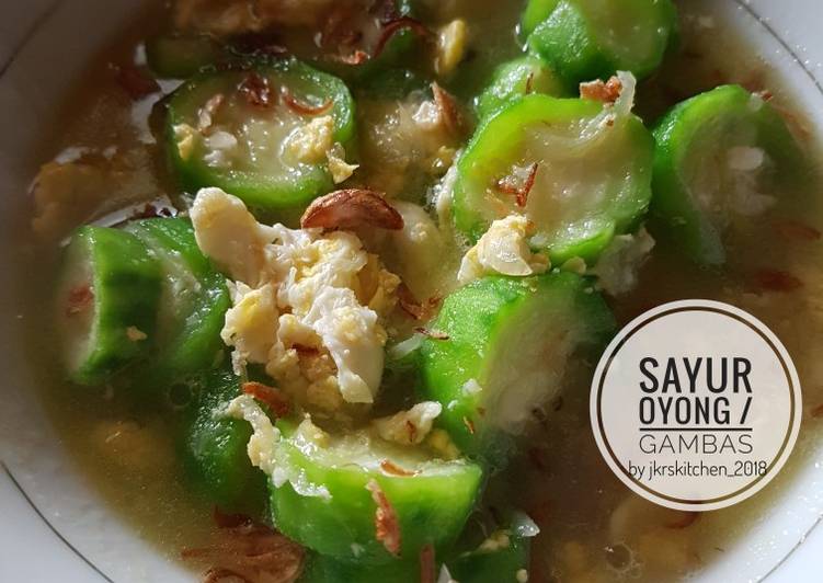 Resep Sayur Oyong / gambas yang Enak Banget