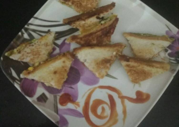Recipe of Speedy Veggie mayo sandwich
