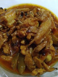 Foto resep Tumis Ayam Tempe Asam Manis 😂