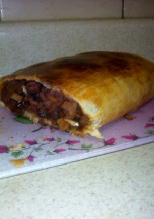 Una foto de Paniceto relleno con carne de soya