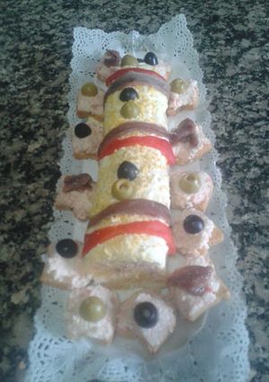 Una foto de Tartin de pan de molde