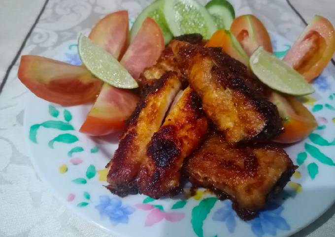 Ikan patin bakar teflon