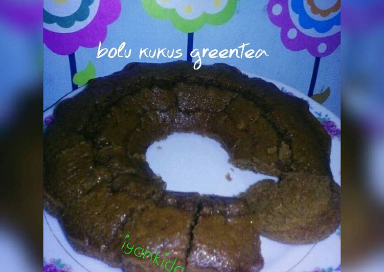 bolu kukus greentea no telur,no mixer,mudah&murah