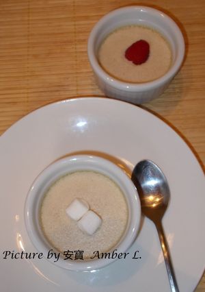 聖誕蛋酒布丁(布甸) Steamed Eggnog Custard Pudding 的食譜成品照片