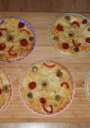 O poză a rețetei Mini-pizza rapide.