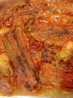 عکسی از دستور خوراک بادمجان صدفی