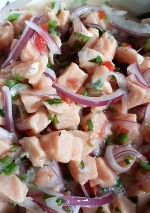 Una foto de Ceviche de salmón🐟