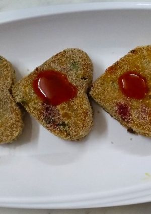 A picture of Vegetables. Cutlet.