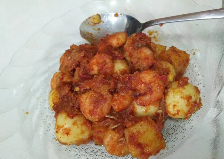 13 Balado Telur Puyuh Kentang