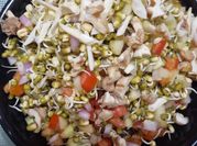 A picture of sprout chaat