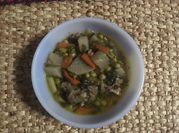 Una foto de sopa de primavera