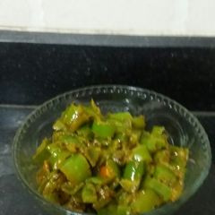 A picture of Green chilli fry.